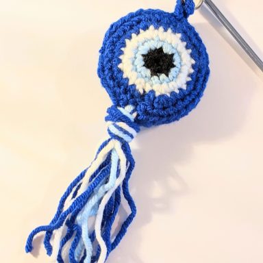 Evil eye keychain